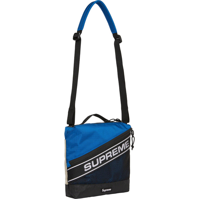 Supreme Logo Shoulder Bag Blue