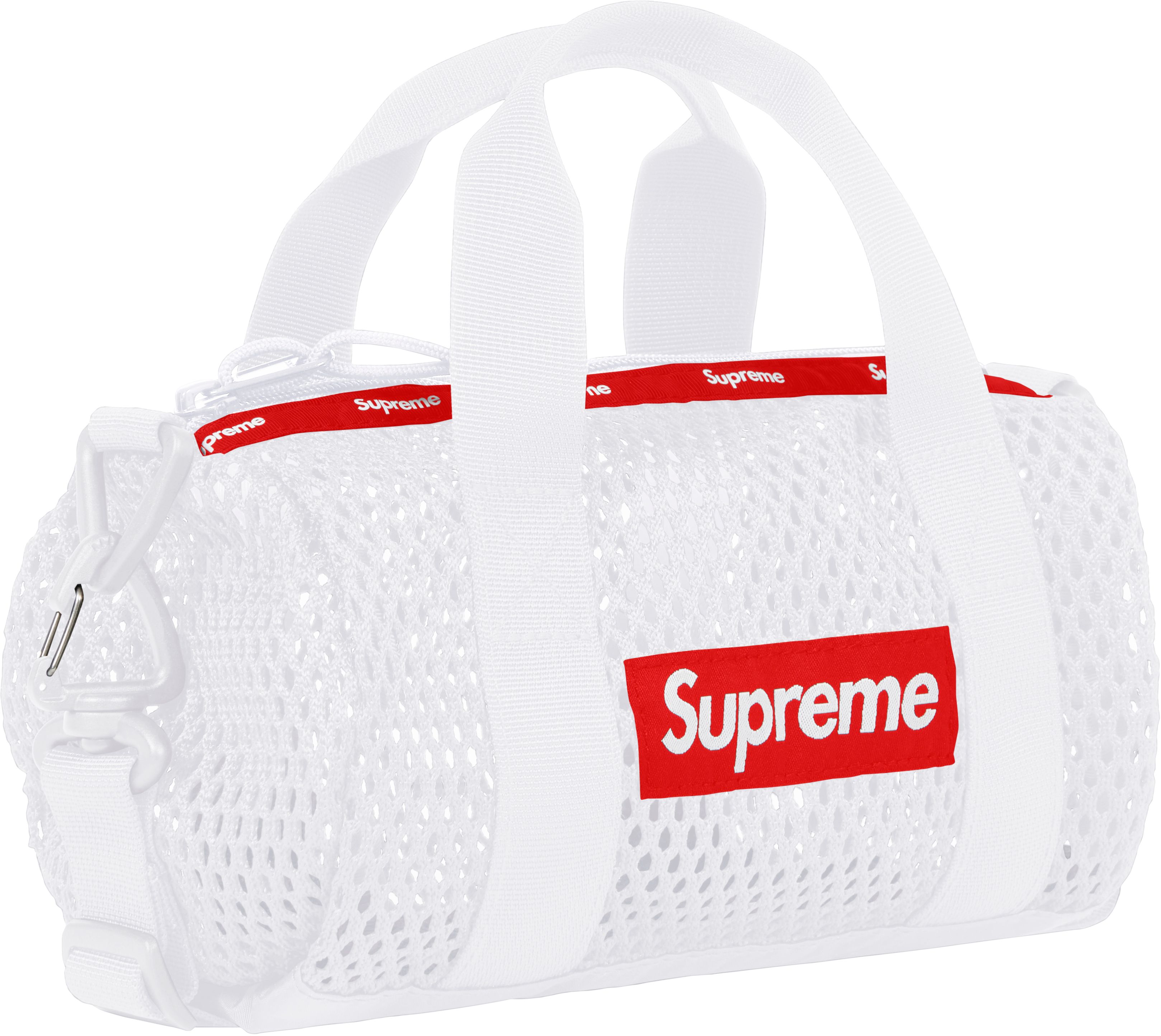 Supreme Mesh Mini Duffle Bag White