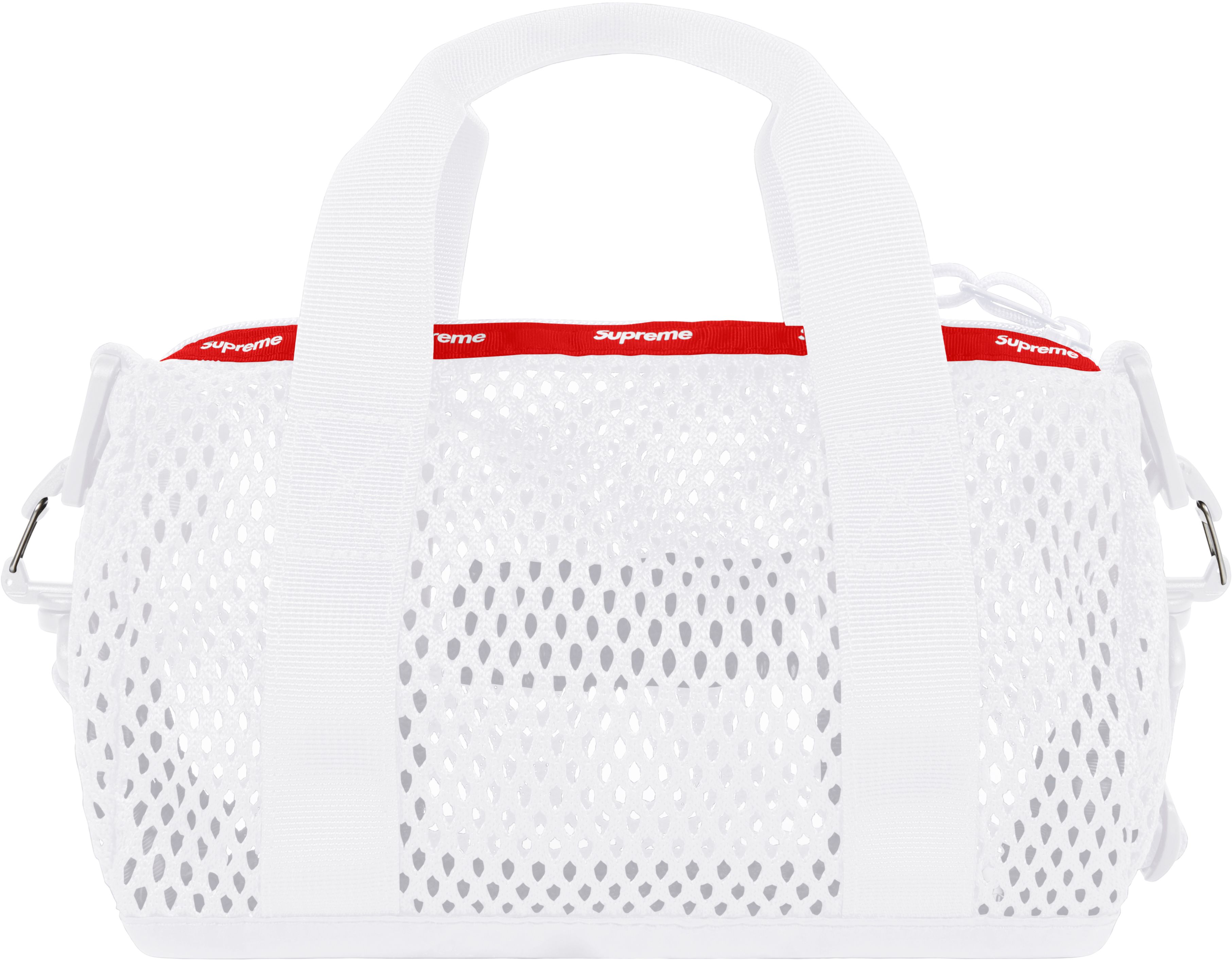 Supreme Mesh Mini Duffle Bag White