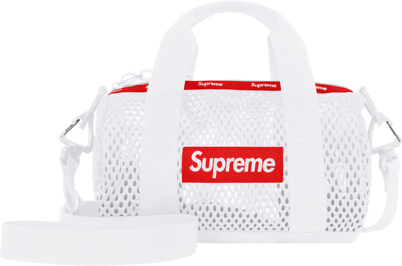Supreme Mesh Mini Duffle Bag White