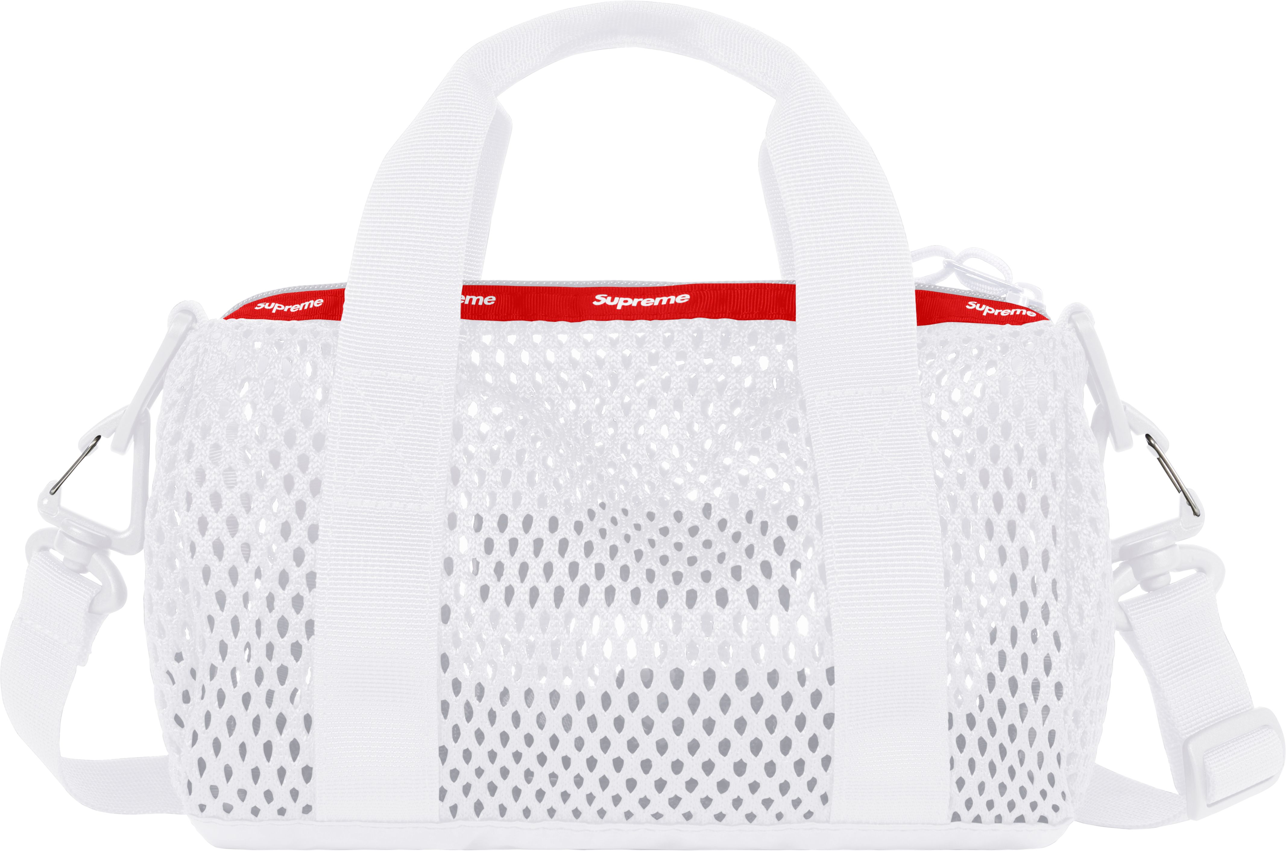 Supreme Mesh Mini Duffle Bag White