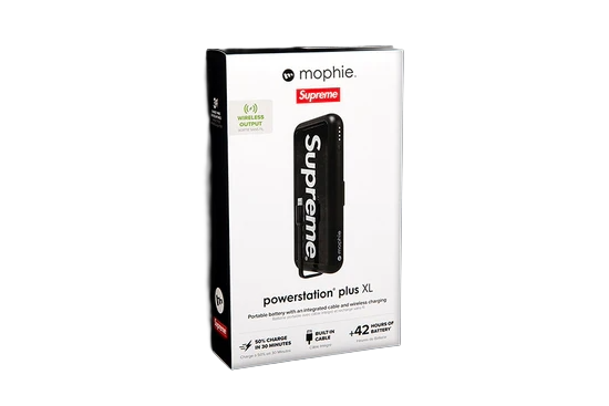 Supreme X Mophie Powerstation Plus XL Black