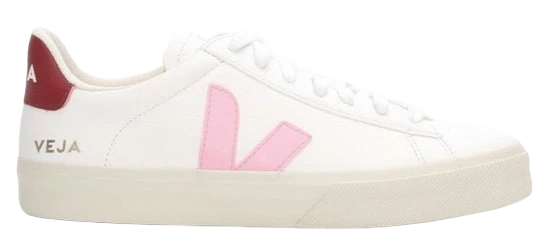 Veja campo chromefree extra white guimauve marsala