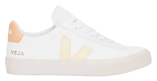 Veja Campo Chromefree Leather White Sun Peach
