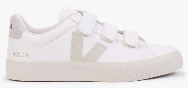 Veja Recife Logo Chromefree Leather Extra White Natural