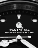 BAPE A Bathing Ape Type 1 Bapex Watch Silver/Black