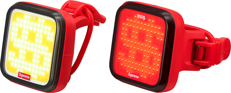 Supreme Knog Blinder Bicycle Lights Red