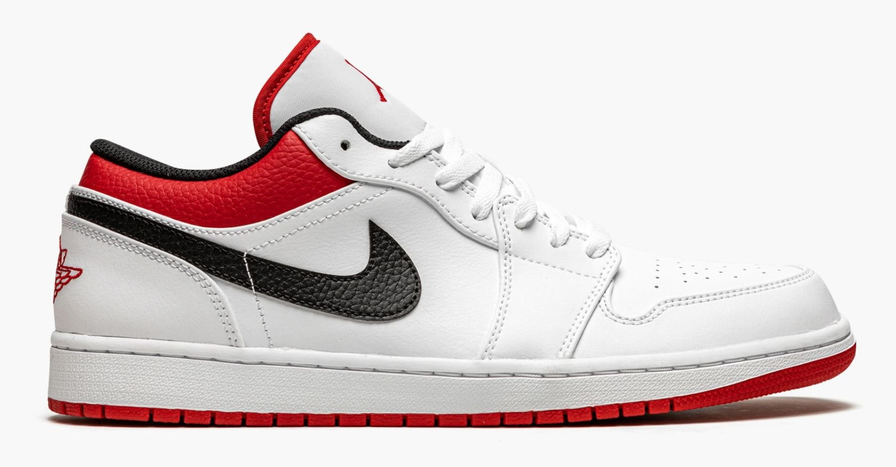 Jordan 1 Low White University Red Black