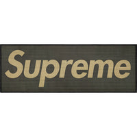 Supreme Woven Straw Mat Black