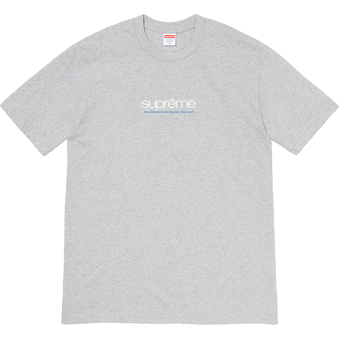 Supreme Five Boroughs Tee Heather Grey