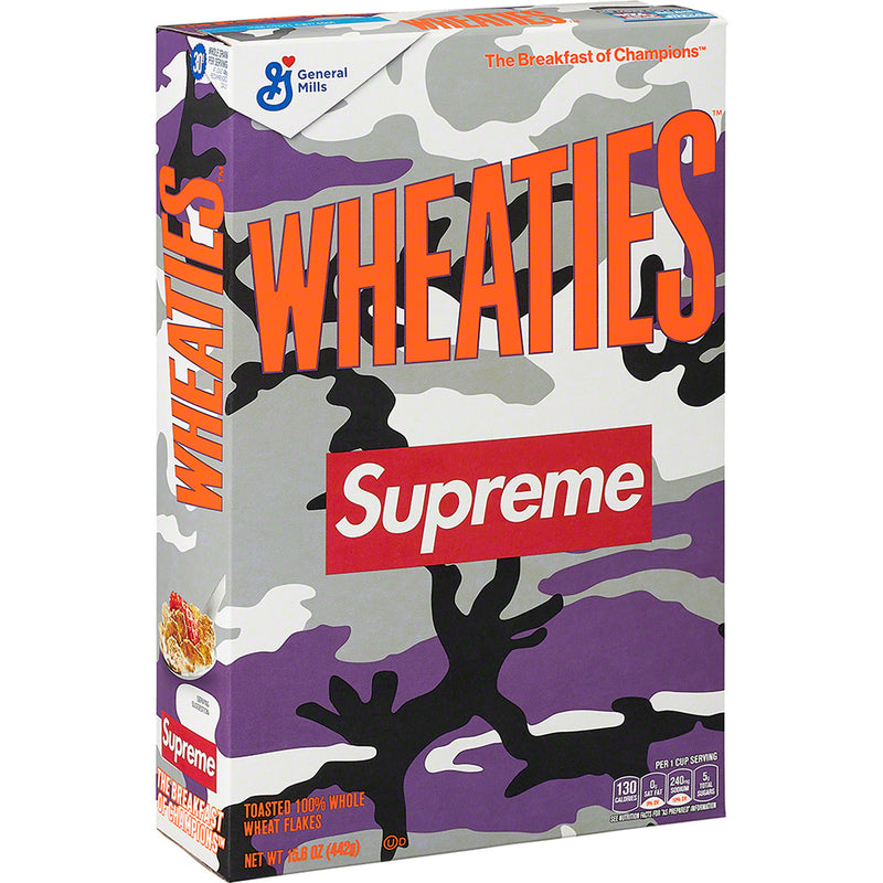 Supreme Wheaties Cereal Box Purple Camo
