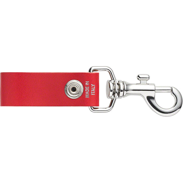 Supreme Leather Key Loop Red