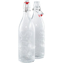 Supreme Swing Top 1.0L Bottle (Set of 2) Clear