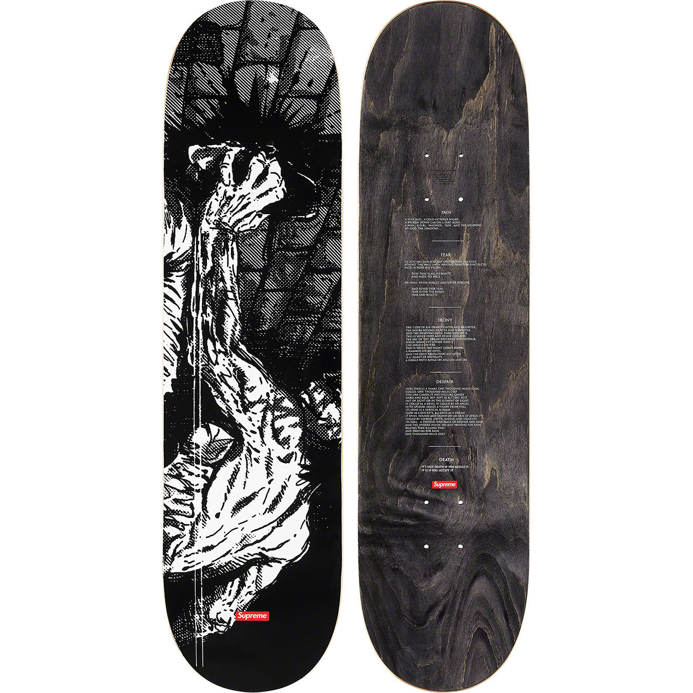 Supreme The Crow Skateboard Deck Crushed