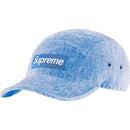 Supreme Velvet Pattern Camp Cap Light Blue