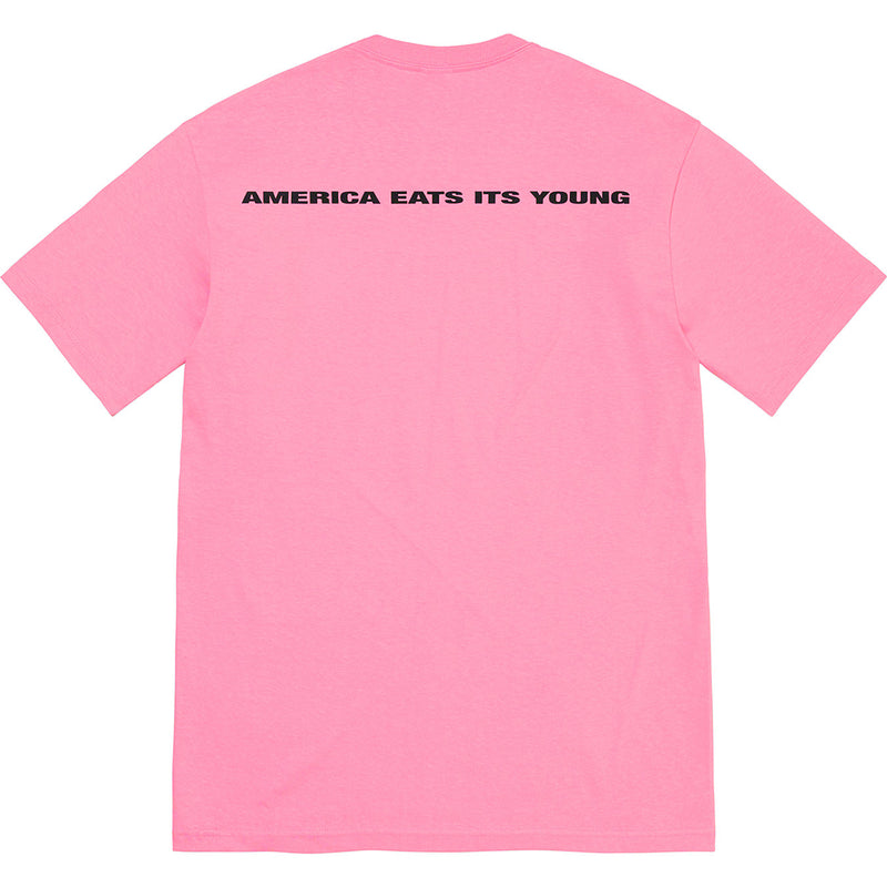 Supreme America Eats Its Young Tee Pink