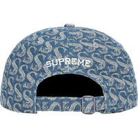 Supreme Monogram Denim 6-Panel Blue