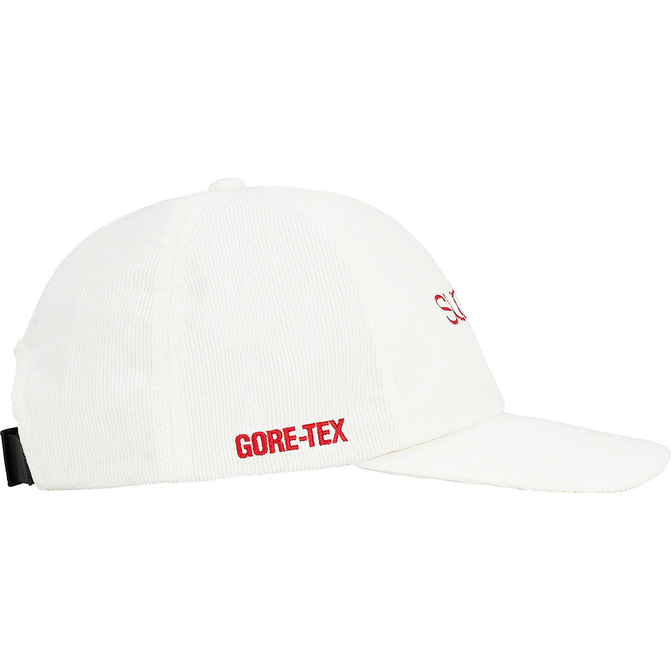 Supreme GORE-TEX Corduroy Classic Logo 6-Panel White