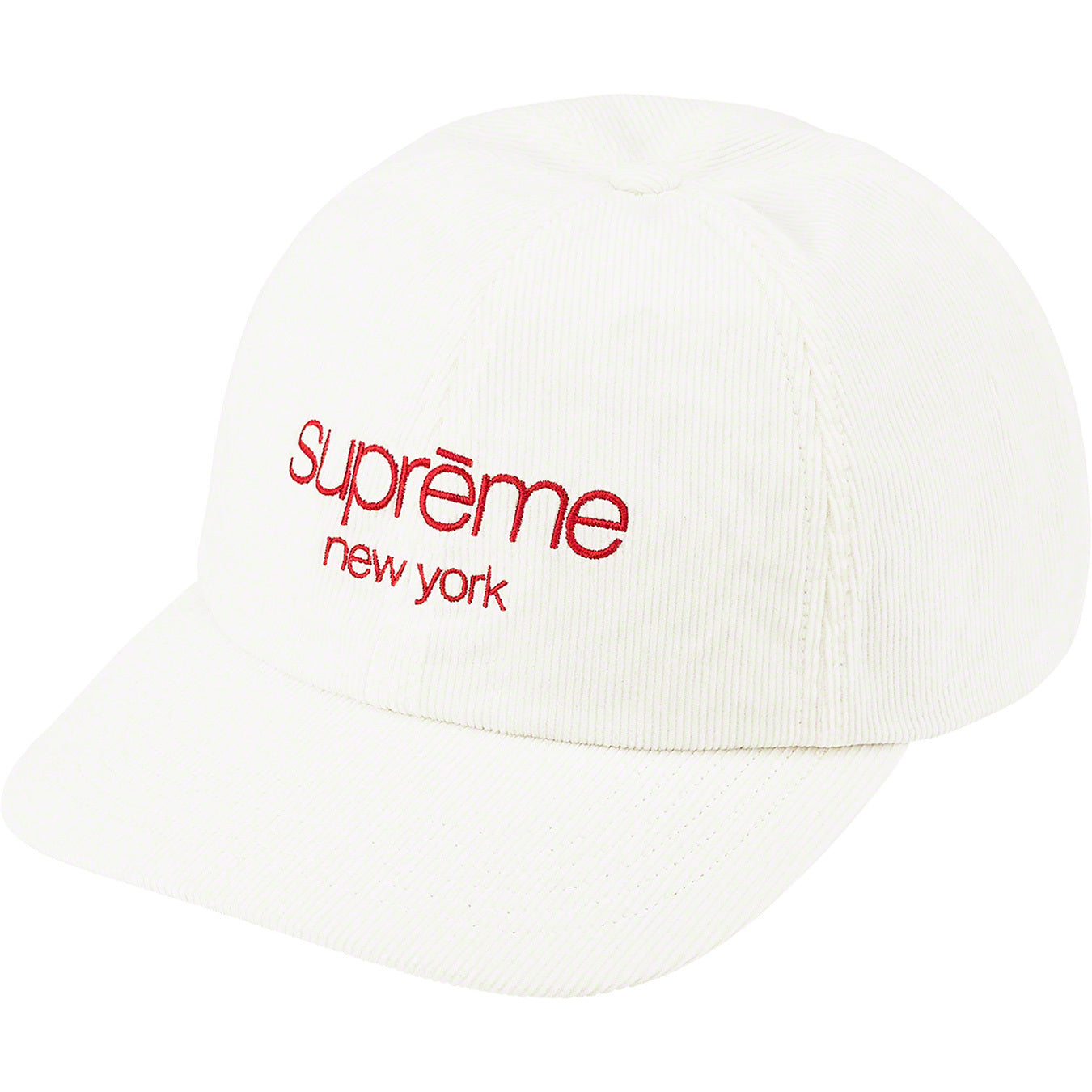 Supreme GORE-TEX Corduroy Classic Logo 6-Panel White