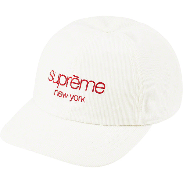 Supreme GORE-TEX Corduroy Classic Logo 6-Panel White