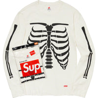 Supreme Hanes Bones Thermal Crew Natural