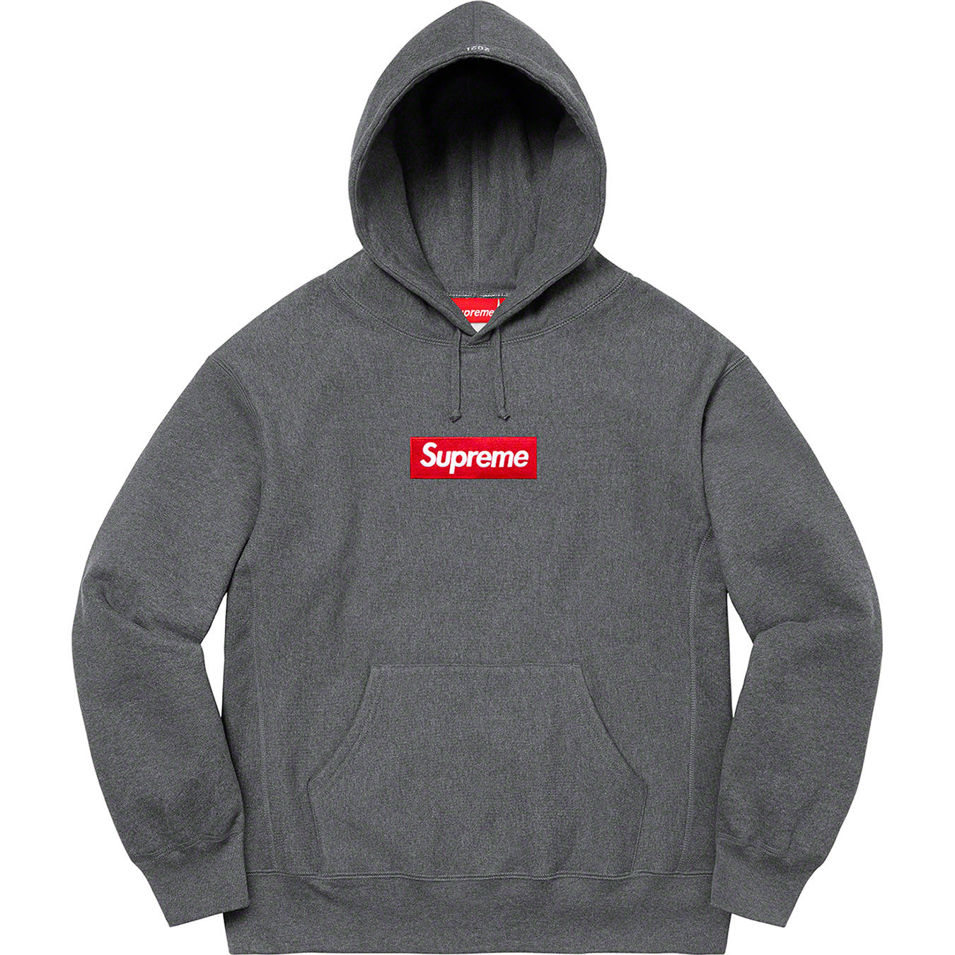 Supreme Box Logo Hooded Sweatshirt Charcoal