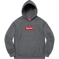 Supreme Box Logo Hooded Sweatshirt Charcoal