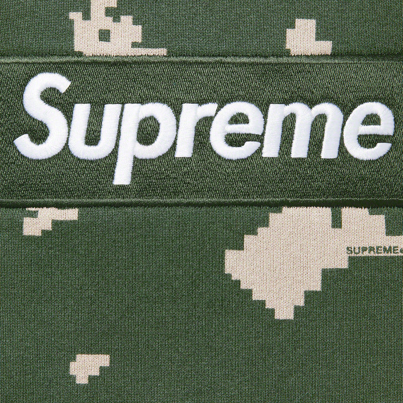 Supreme Box Logo Hooded Sweatshirt Olive Camo
