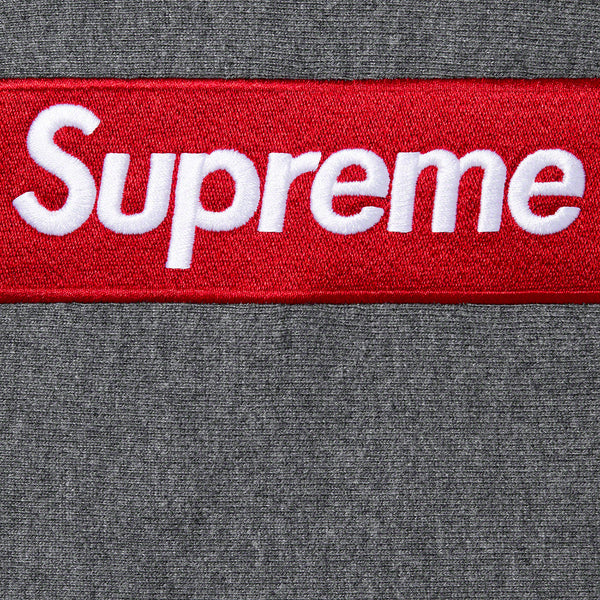 Supreme Box Logo Hooded Sweatshirt Charcoal