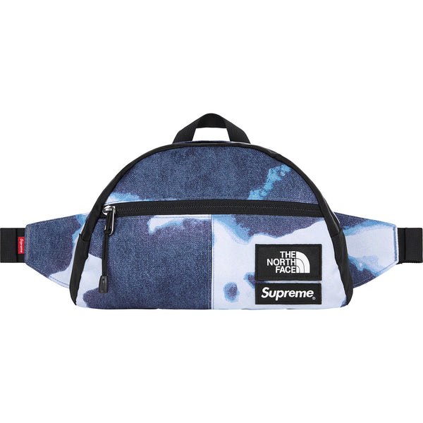 Supreme The North Face Bleached Denim Print Roo II Indigo