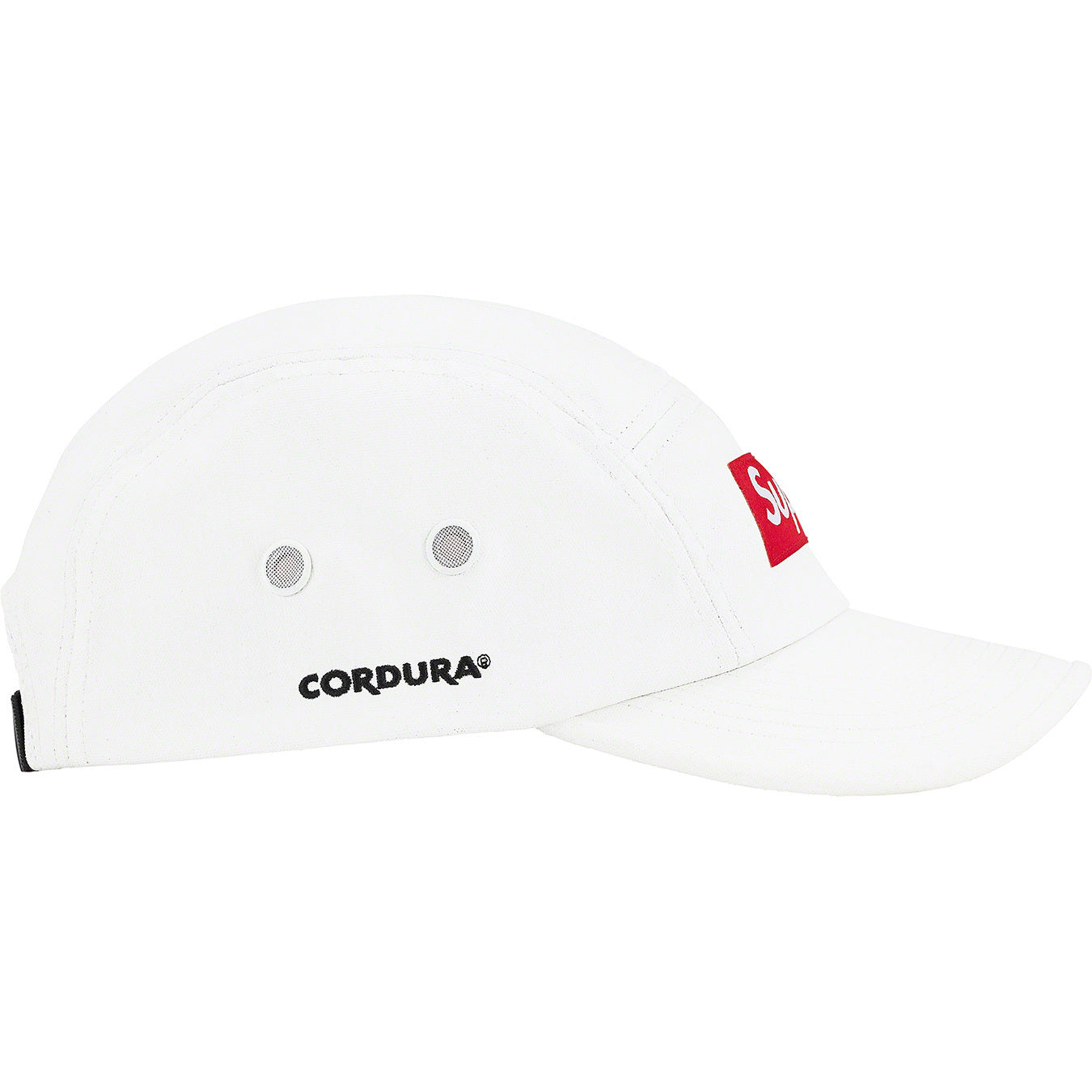 Supreme Coated Cordura Camp Cap White