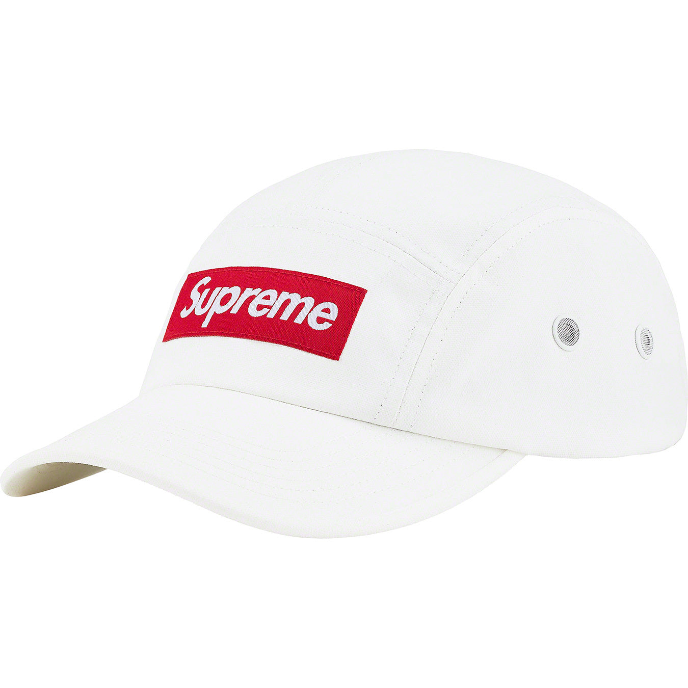 Supreme Coated Cordura Camp Cap White