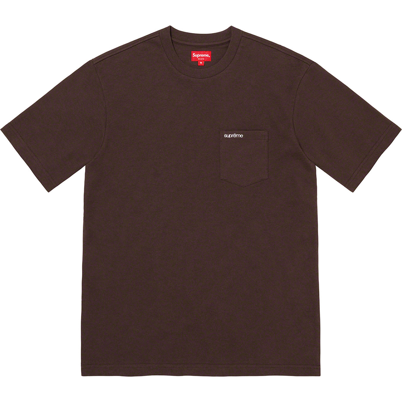 Supreme S/S Pocket Tee Dark Brown