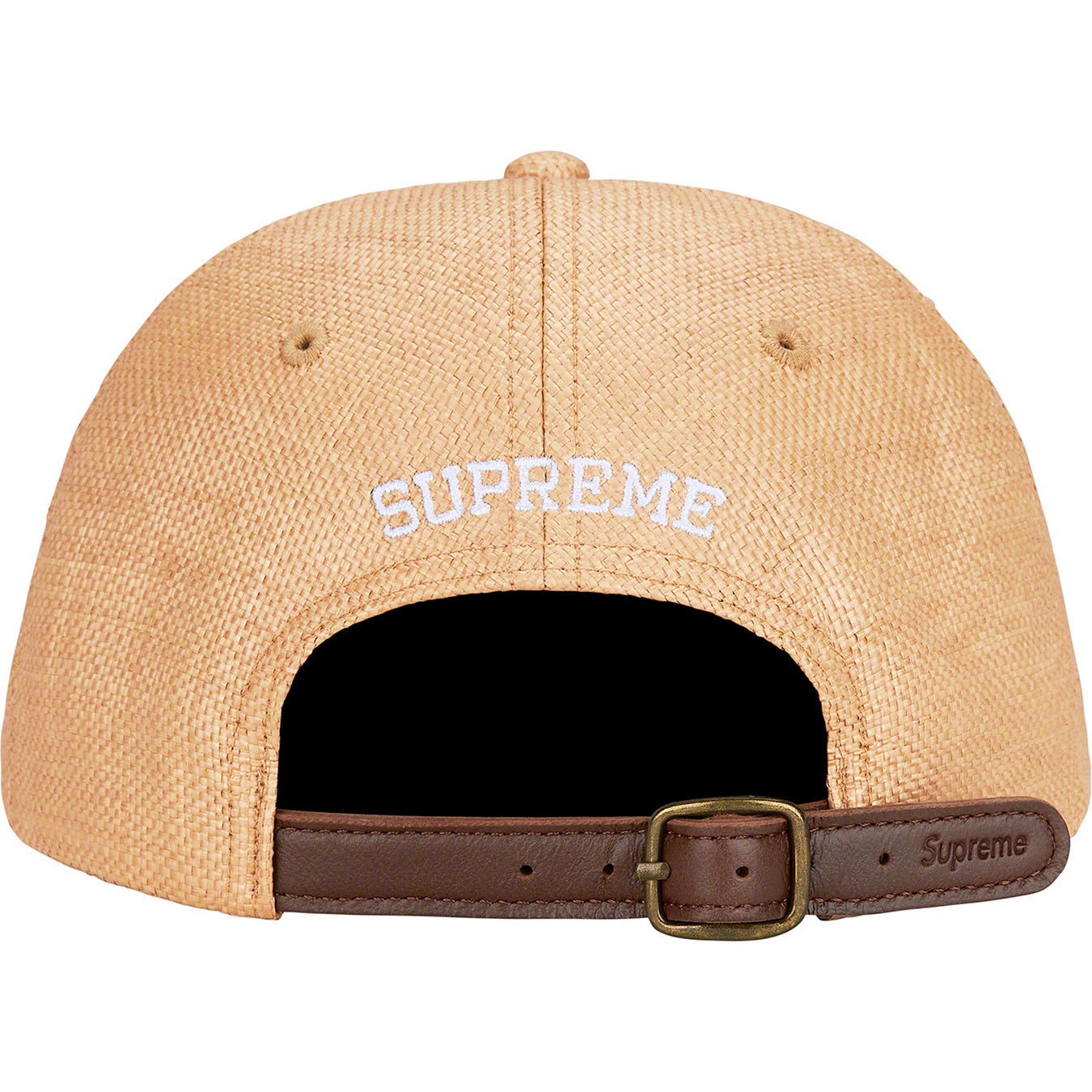 Supreme Raffia S Logo 6-Panel Natural