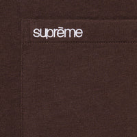 Supreme S/S Pocket Tee Dark Brown