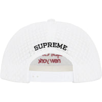 Supreme Classic Logo Air Mesh 6-Panel White