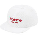 Supreme Classic Logo Air Mesh 6-Panel White