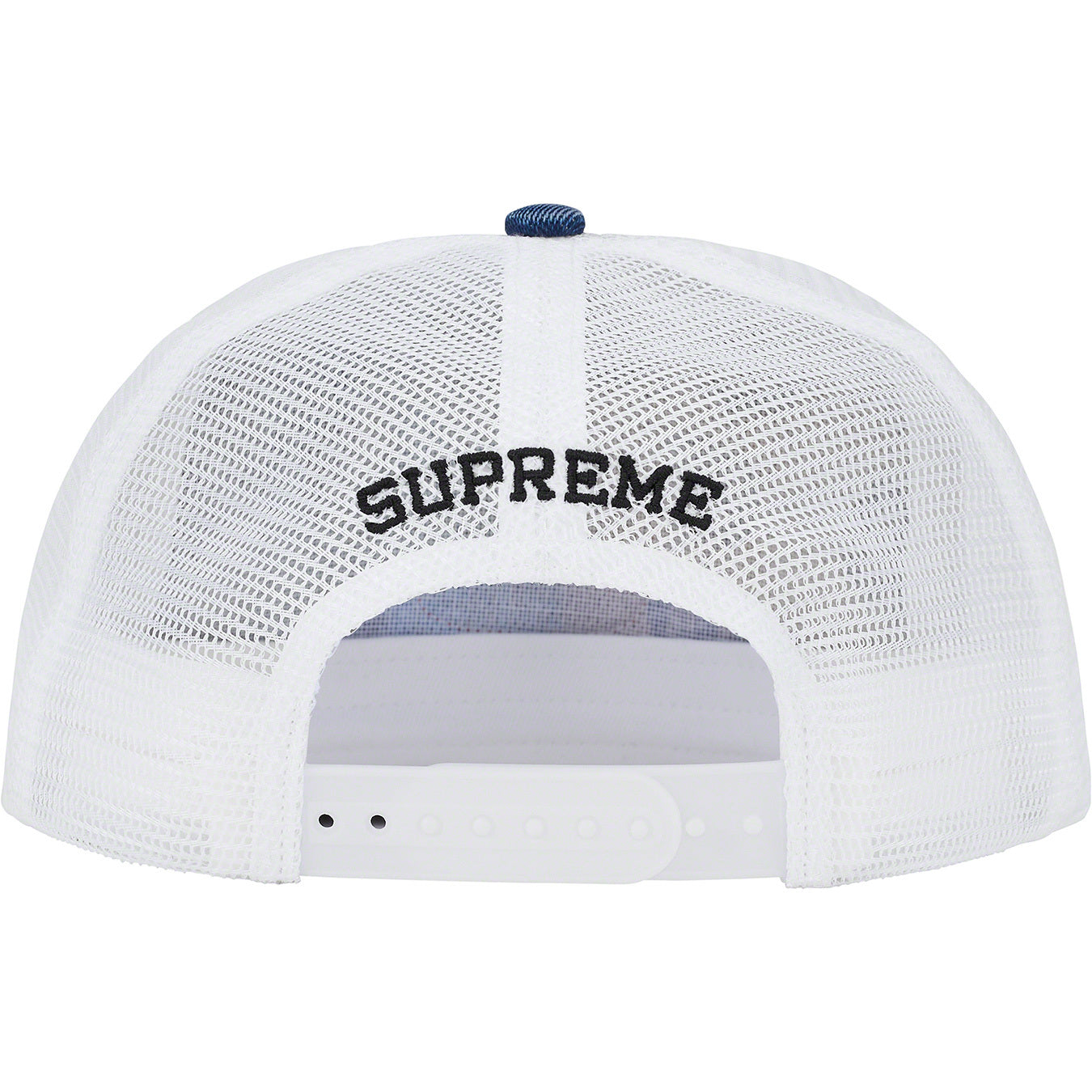 Supreme Gradient Jacquard Denim Mesh Back 5-Panel Blue