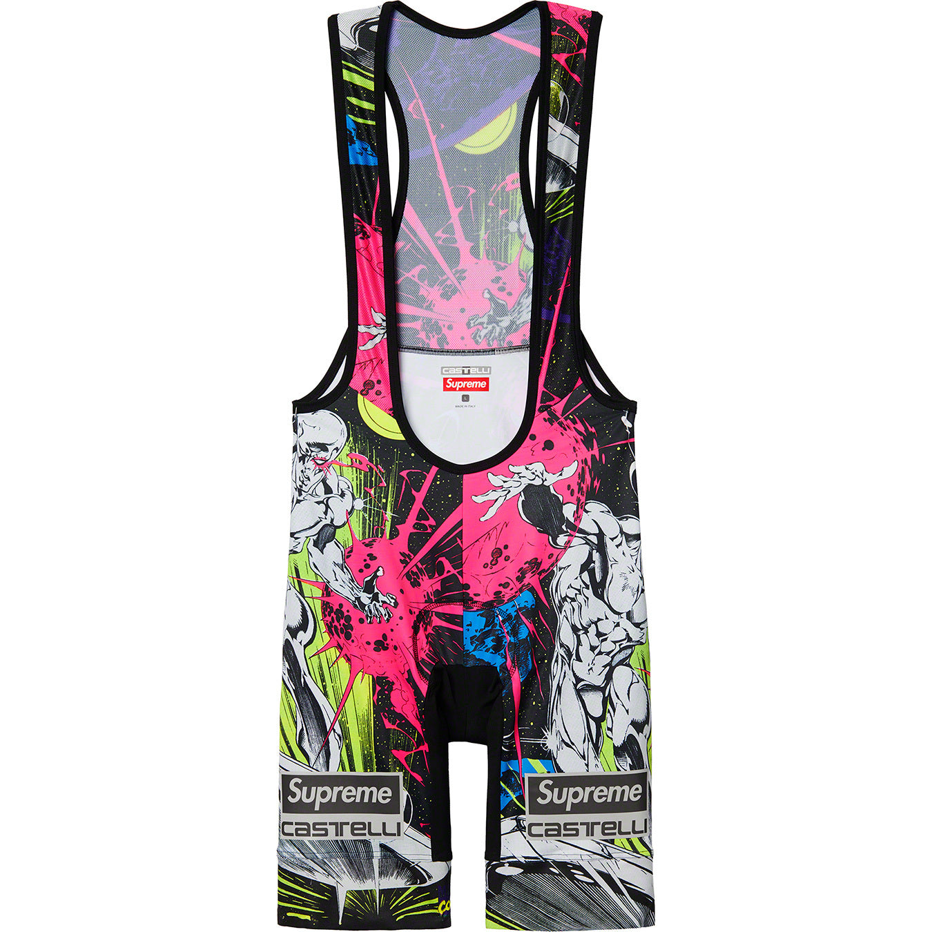 Supreme Castelli Silver Surfer Cycling Bib Short Multicolor