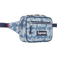 Supreme Fat Tip Jacquard Denim Waist Bag Blue