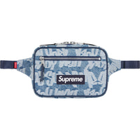 Supreme Fat Tip Jacquard Denim Waist Bag Blue