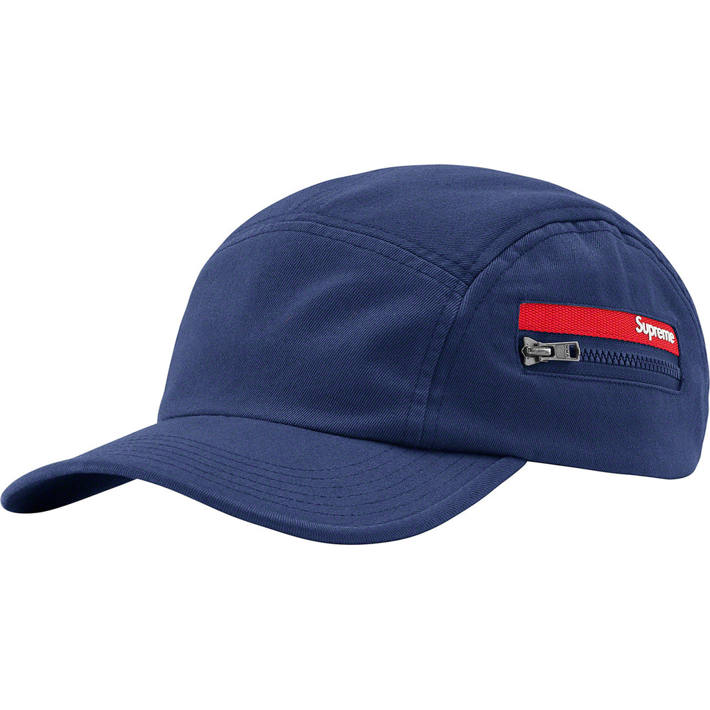 Supreme】2022ss Zip Pocket Camp Cap Navy |