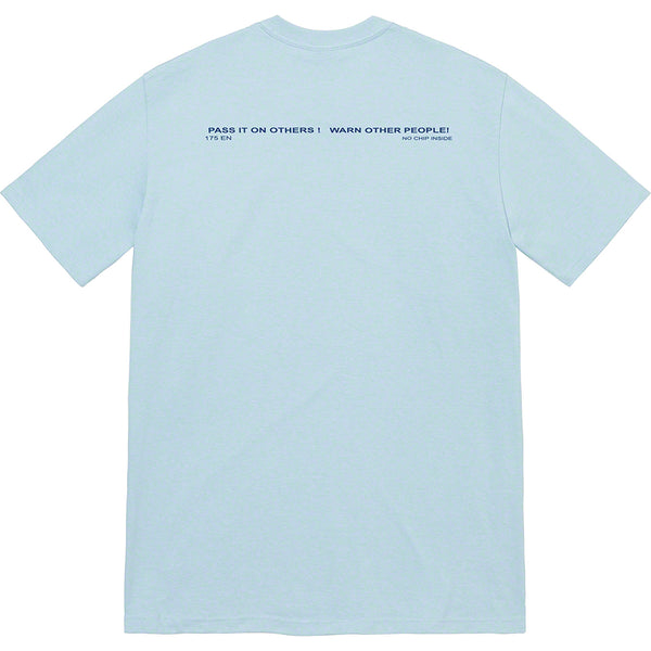 Supreme Warning Tee Dusty Blue