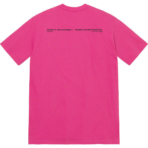 Supreme Warning Tee Magenta