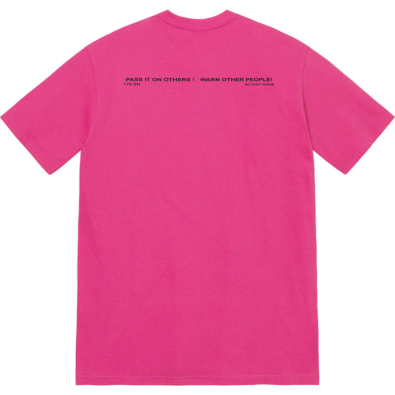 Supreme Warning Tee Magenta