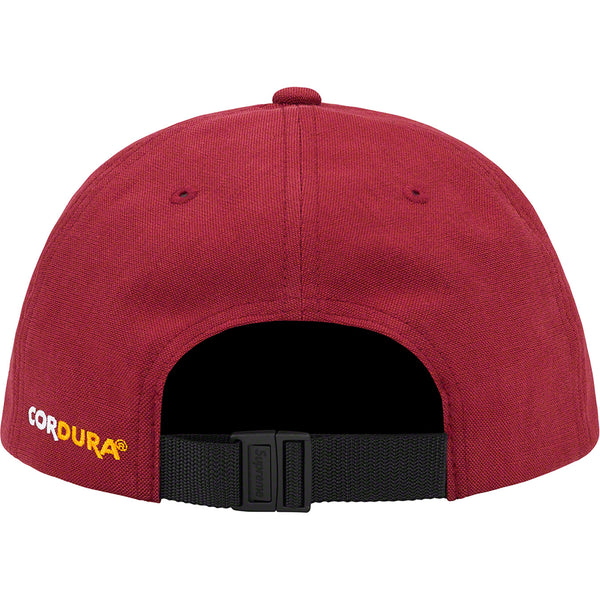 Supreme Brushed Cordura Small Box 6-Panel Burgundy