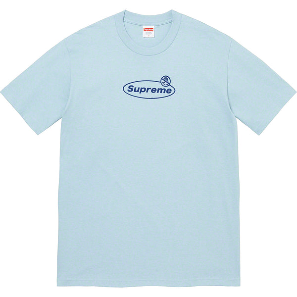 Supreme Warning Tee Dusty Blue