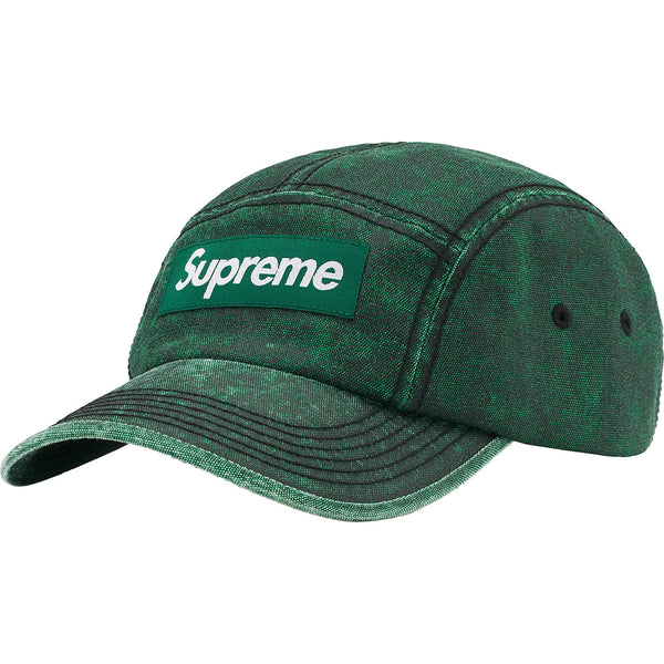 New Supreme Monogram S Logo Denim 6 Panel Hat Blue camp bogo box