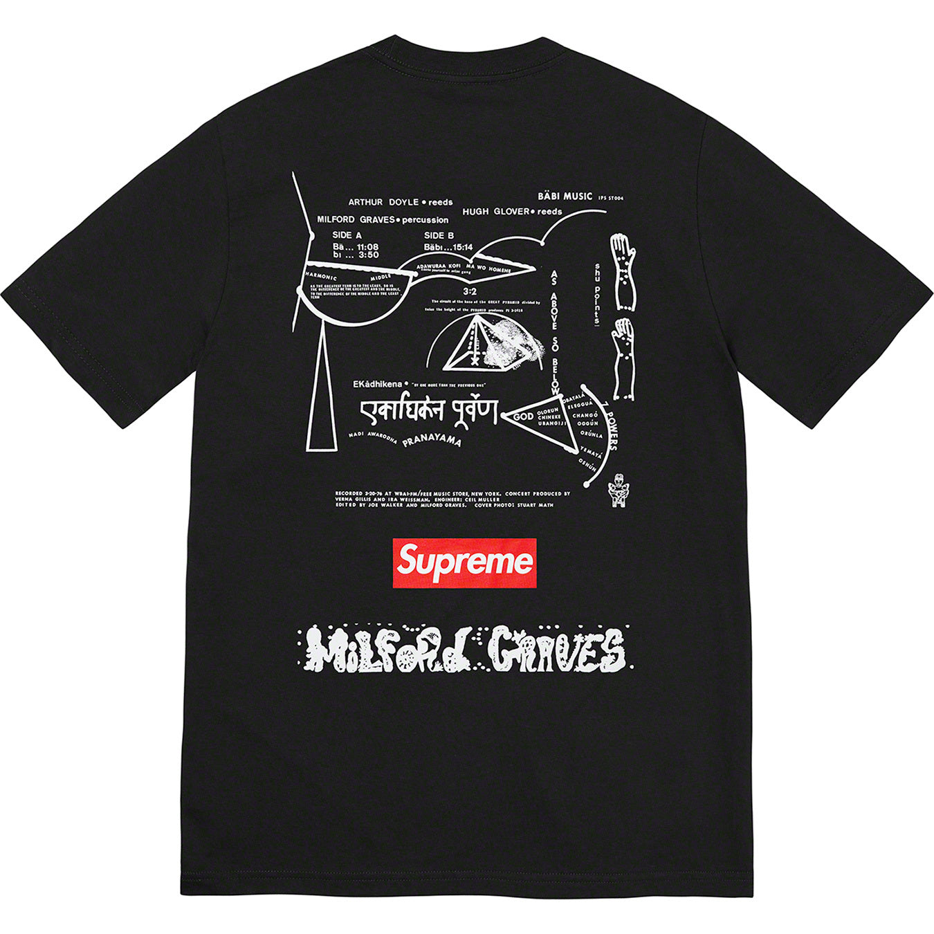 Supreme Milford Graves Tee Black