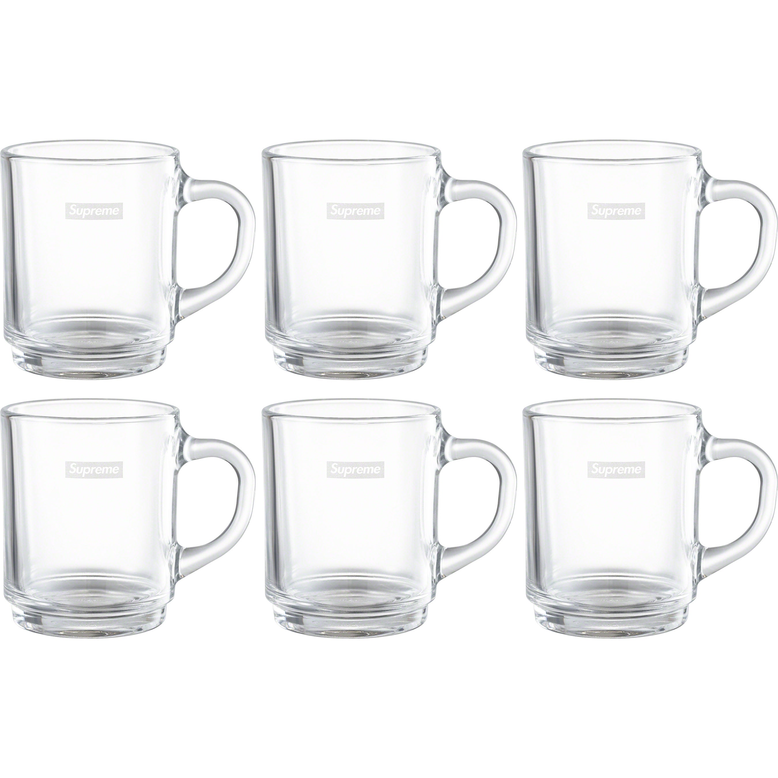 Supreme Duralex Glass Mugs (Set of 6)